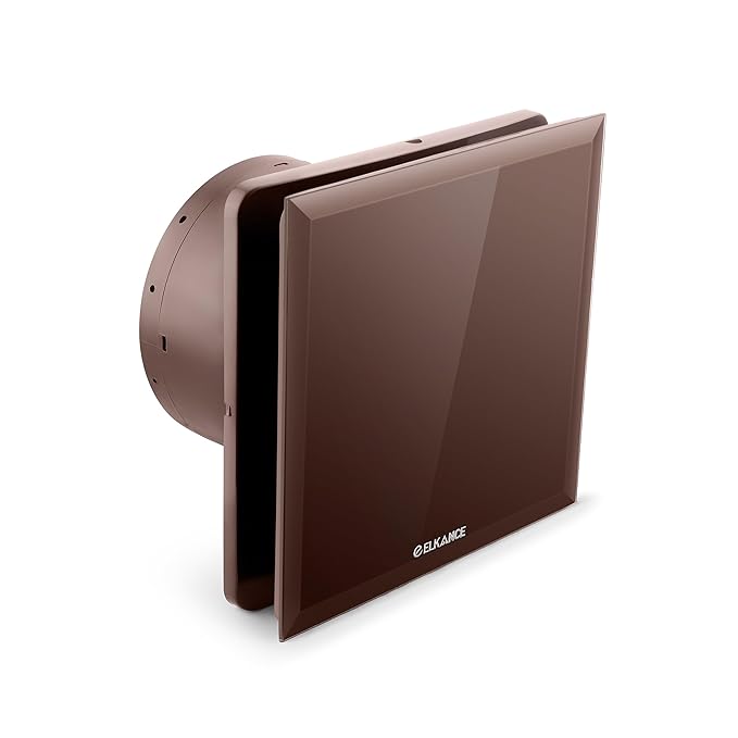 ELKANCE Dazzle 150mm (6 Inches) Axial Exhaust Fan | BLDC Motor | 7W, 2400 RPM | Premium Lacquered Glass Panel – Stylish Ventilation for Office, Kitchen & Bathroom_1