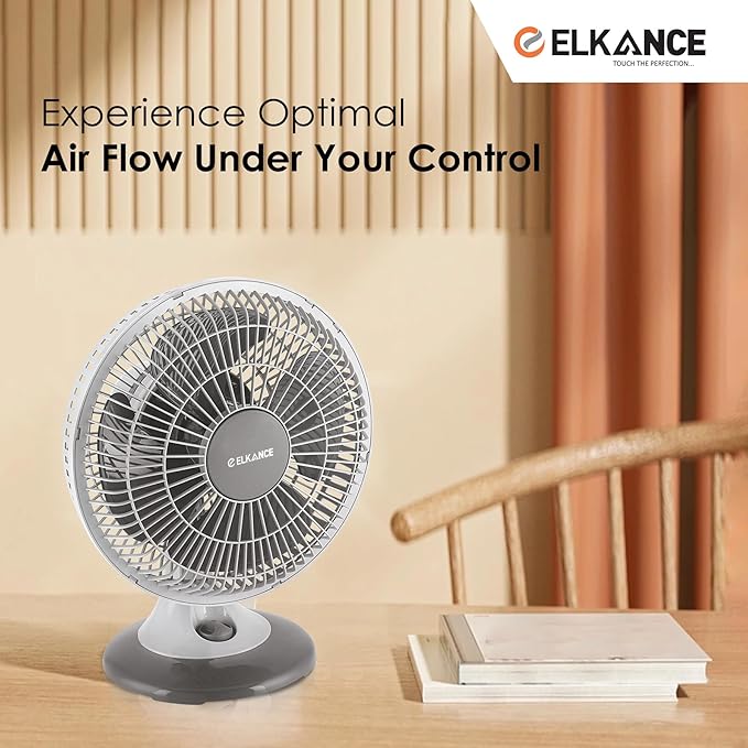 ELKANCE High-Speed Swift 230mm (9 Inches) Table Fan | 60 W, 2400 RPM | Powerful Airflow, Durable Design | Ideal for Office, Home & Shop_3