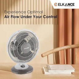ELKANCE High-Speed Swift 230mm (9 Inches) Table Fan | 60 W, 2400 RPM | Powerful Airflow, Durable Design | Ideal for Office, Home & Shop
