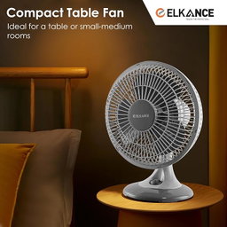 ELKANCE High-Speed Swift 300mm (12 Inches) Table Fan | 75 W, 2200 RPM |Powerful Airflow, Durable Design | Ideal for Office, Home & Shop