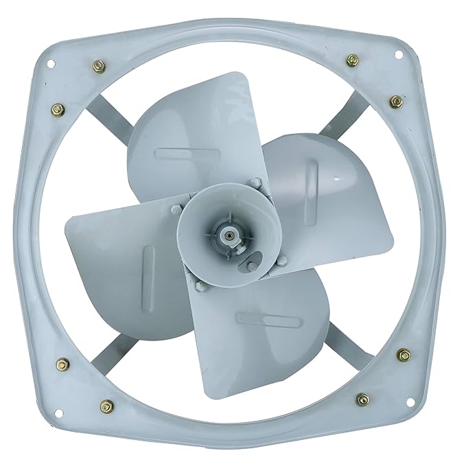 ELKANCE Industrial Heavy-Duty Exhaust Fan | 1400 RPM | Superior Ventilation for Industrial, Commercial & Home Use (Glacier Grey)_0
