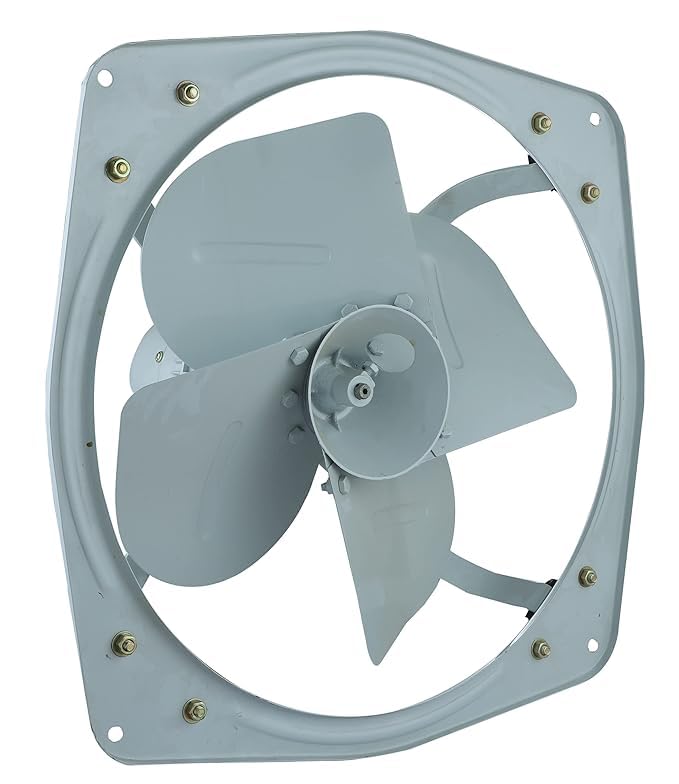 ELKANCE Industrial Heavy-Duty Exhaust Fan | 1400 RPM | Superior Ventilation for Industrial, Commercial & Home Use (Glacier Grey)_2