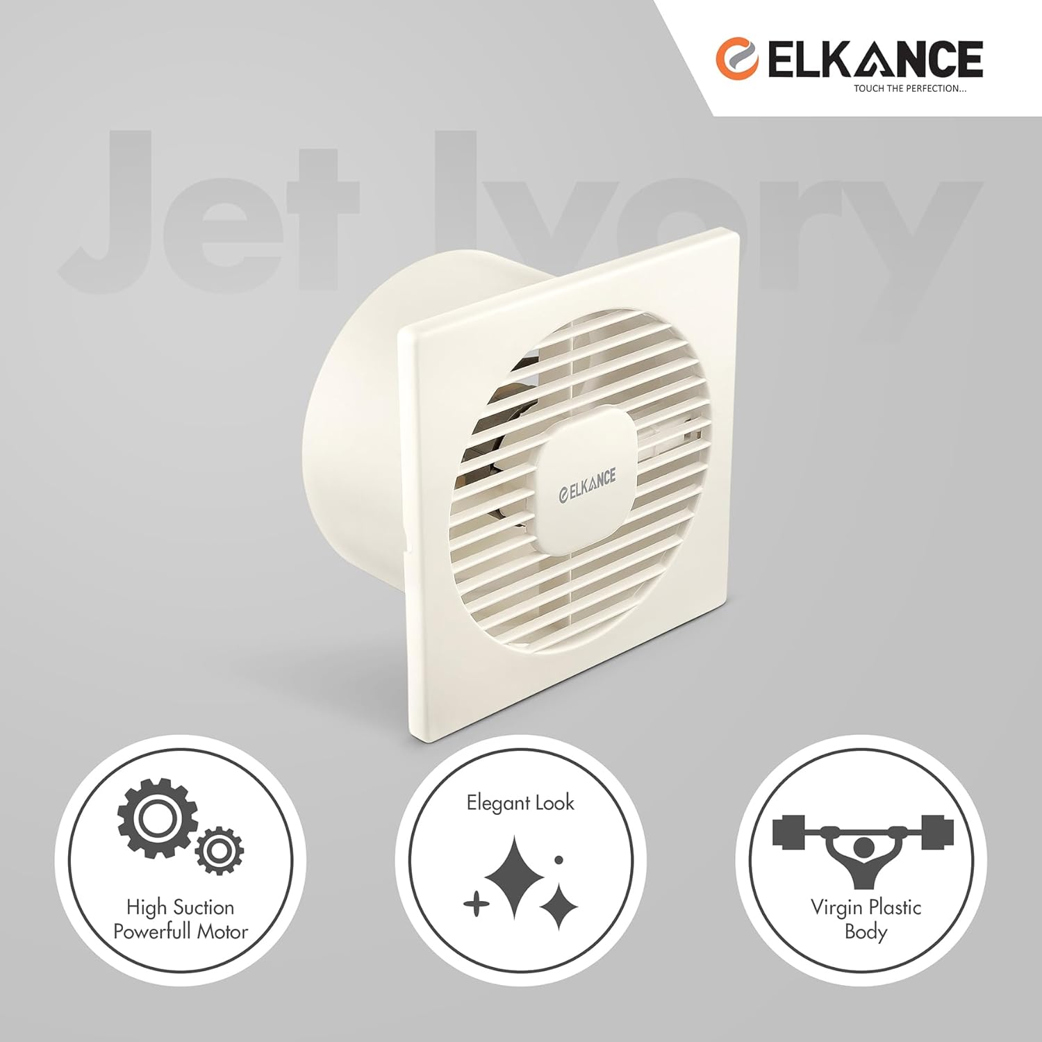 ELKANCE Jet Axial Exhaust Fan 150mm (6 Inches) With BLDC Motor | 7W, 2400 RPM | Ideal for Bathroom, Kitchen & Office | Rust-Proof ABS PP Plastic Body, Easy-Clean_7