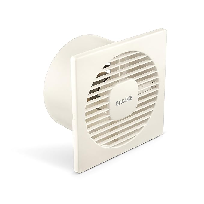 ELKANCE Jet Axial Exhaust Fan 150mm (6 Inches) With BLDC Motor | 7W, 2400 RPM | Ideal for Bathroom, Kitchen & Office | Rust-Proof ABS PP Plastic Body, Easy-Clean_1