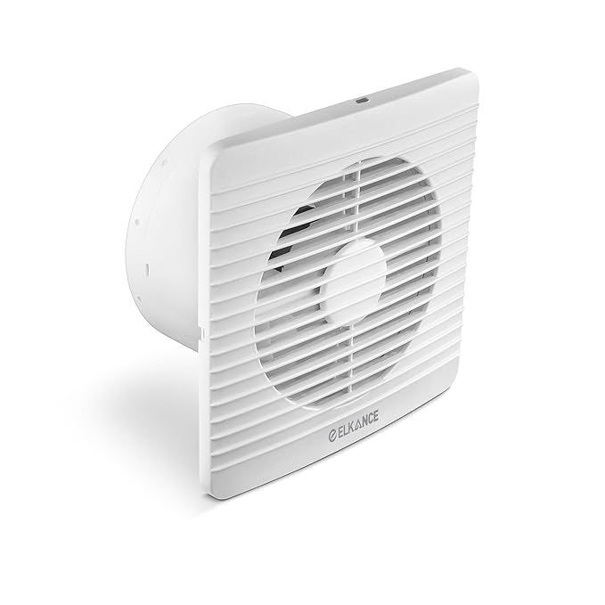 ELKANCE Turbo Axial 150mm (6 Inches) Exhaust Fan With Mosquito Mesh | BLDC Motor |7W, 2400 RPM | Ideal for Bathroom, Kitchen & Office | ABS PP Plastic Body, Easy-Clean_0