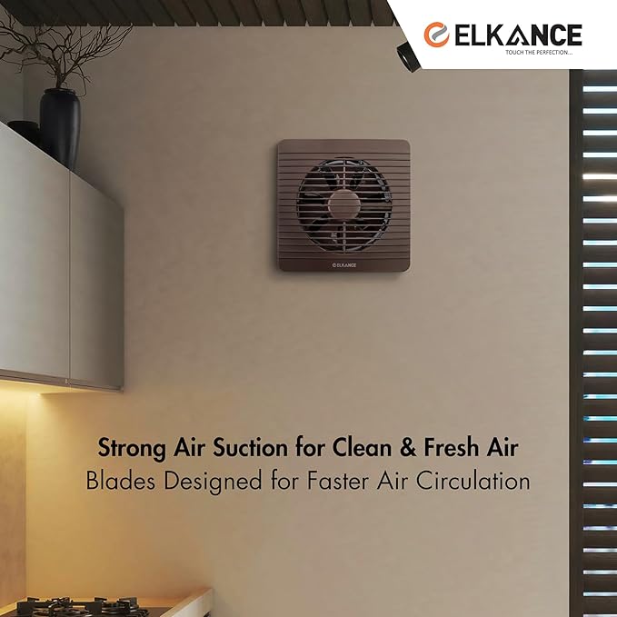 ELKANCE Turbo Axial 150mm (6 Inches) Exhaust Fan With Mosquito Mesh | BLDC Motor |7W, 2400 RPM | Ideal for Bathroom, Kitchen & Office | ABS PP Plastic Body, Easy-Clean_16
