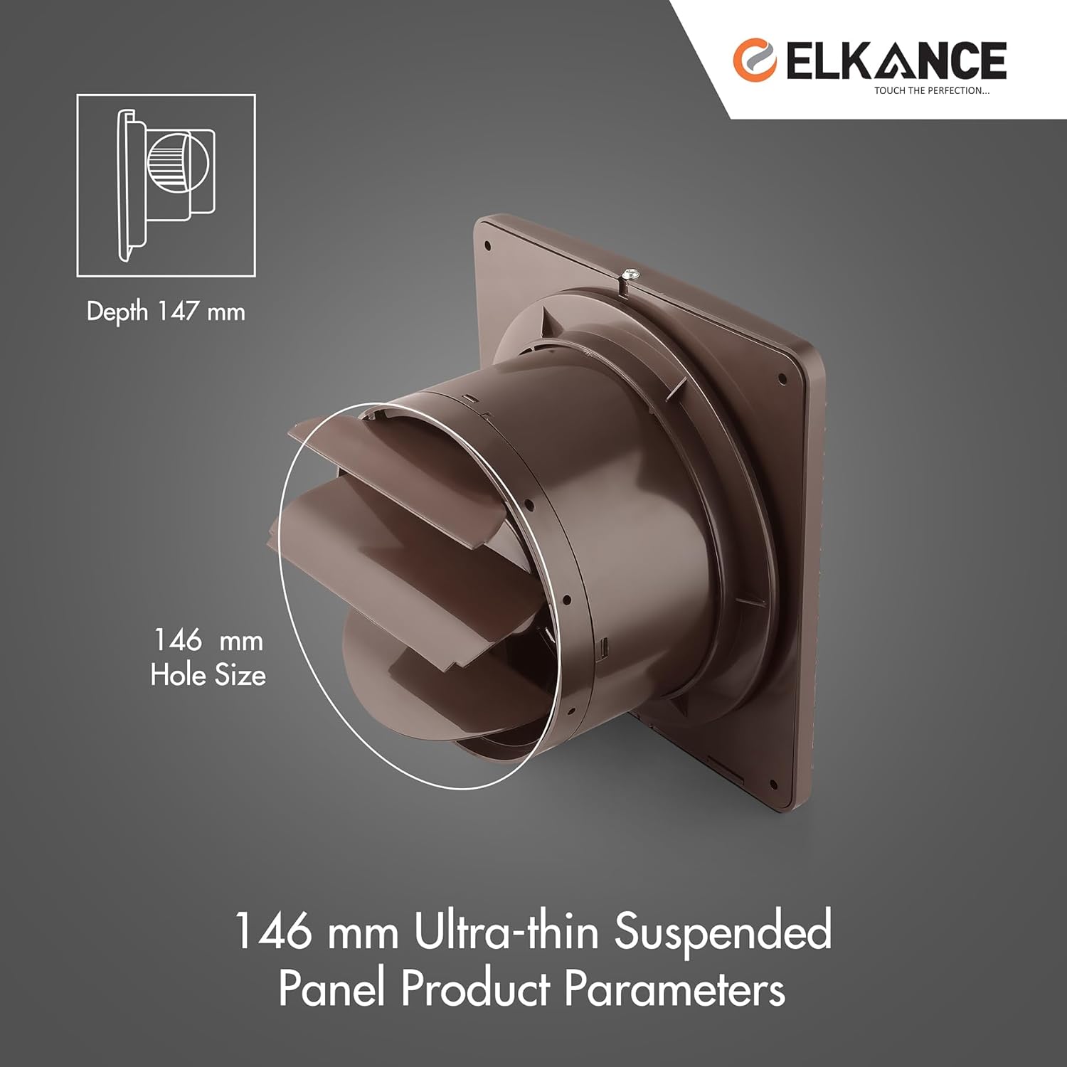 ELKANCE Turbo Axial 150mm (6 Inches) Exhaust Fan With Mosquito Mesh | BLDC Motor |7W, 2400 RPM | Ideal for Bathroom, Kitchen & Office | ABS PP Plastic Body, Easy-Clean_15