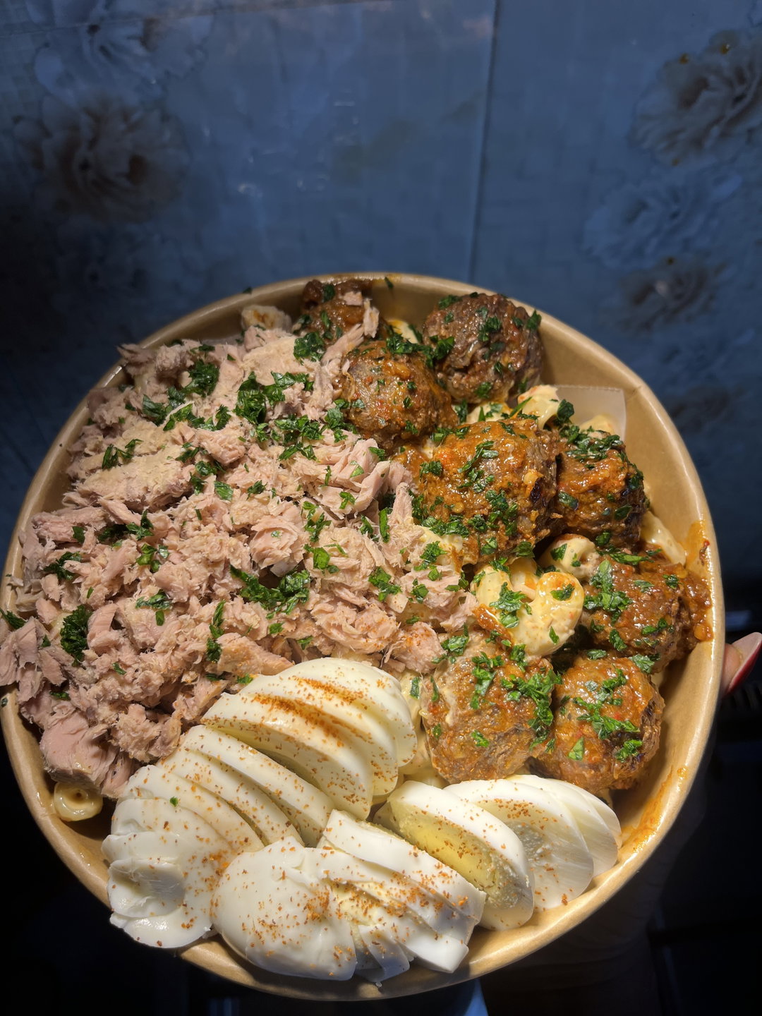 Tuna-Pasta Salad with meatballs(Tuesday- Friday)