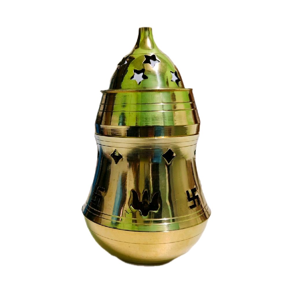 GMS Brass Type Small Size Pachai Karpooram Vilaku