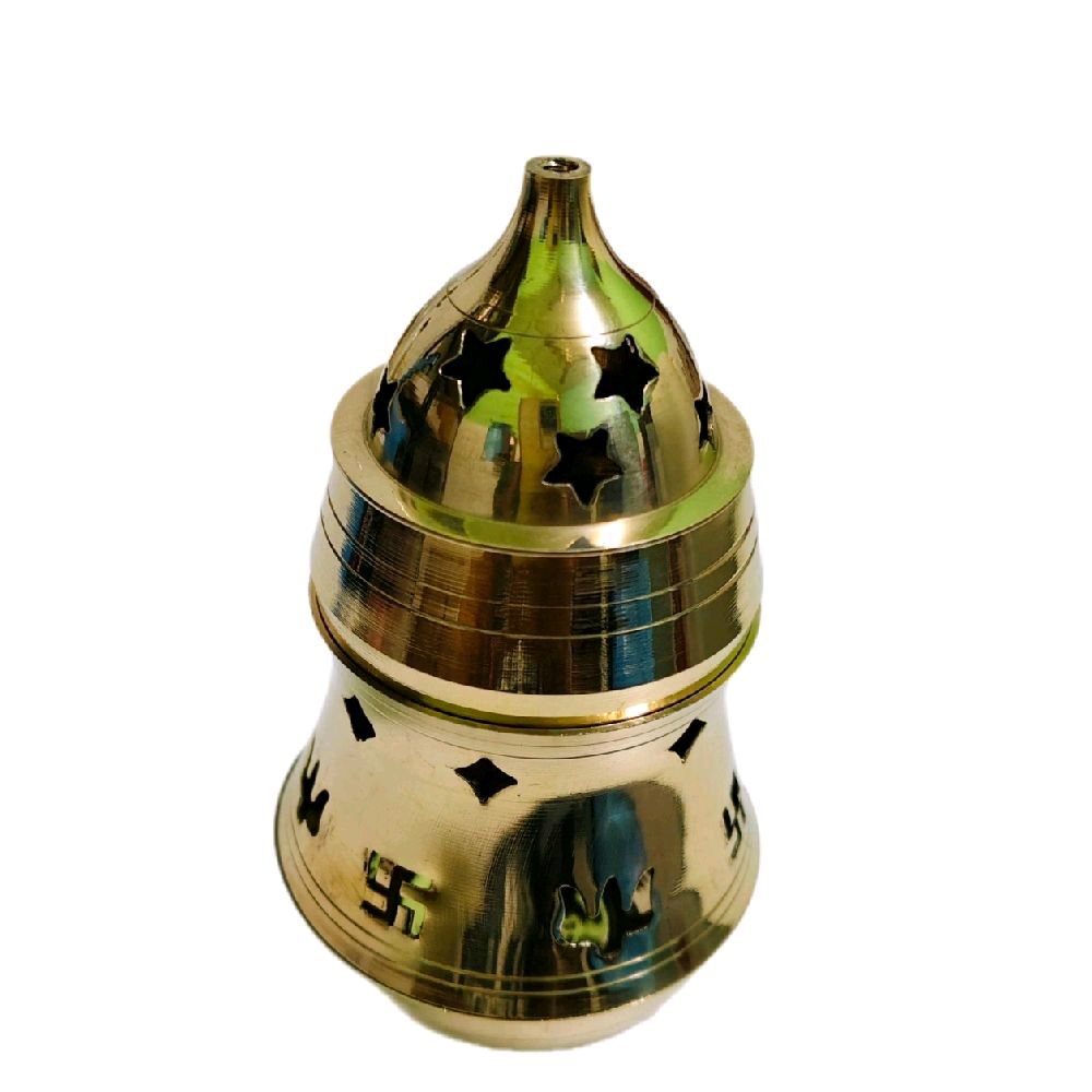GMS Brass Type Small Size Pachai Karpooram Vilaku_1
