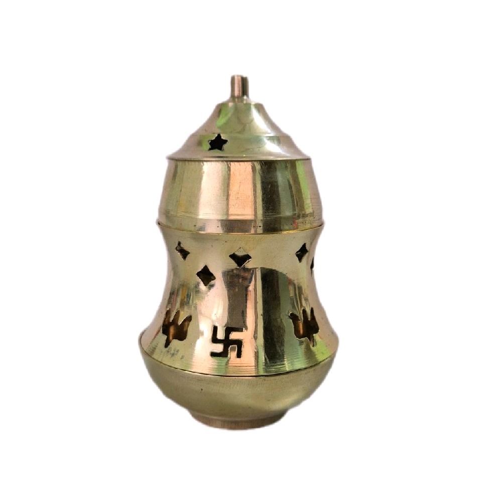 GMS Brass Type Small Size Pachai Karpooram Vilaku_2