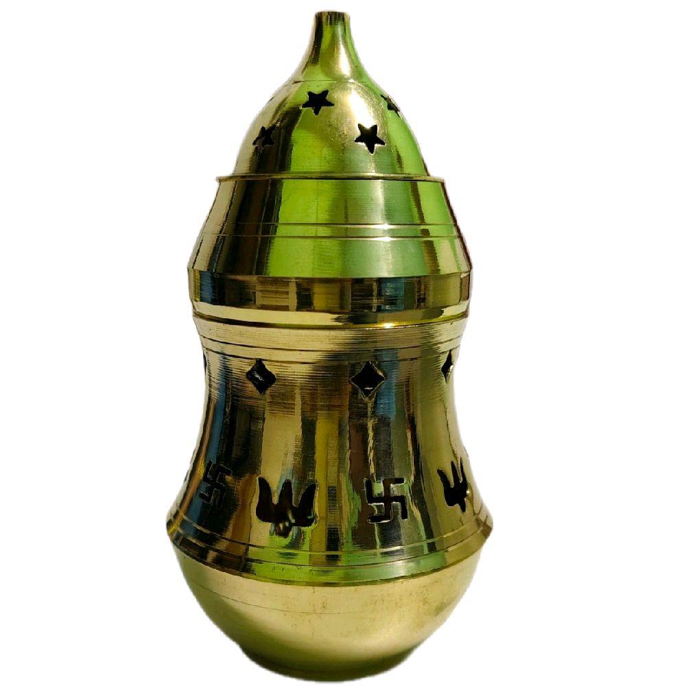 GMS Brass Type Medium Size Pachai Karpooram Vilaku_0