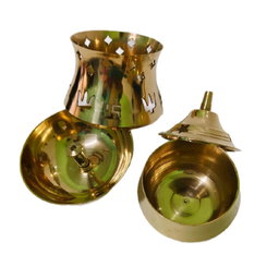 GMS Brass Type Medium Size Pachai Karpooram Vilaku