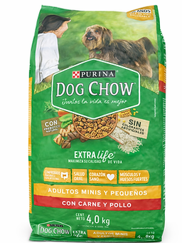 Purina® Dog Chow® Extra Life – Adultos Minis y Pequeños 4KG