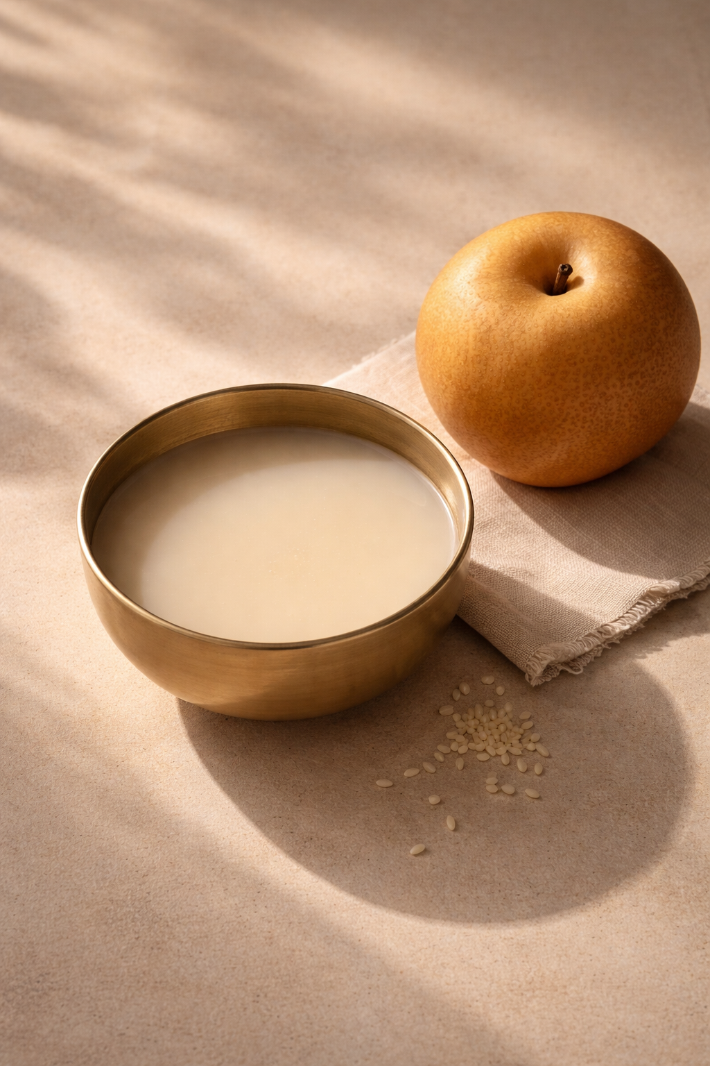 Pear Makgeolli Sorbet (D.F/Alc.)_0