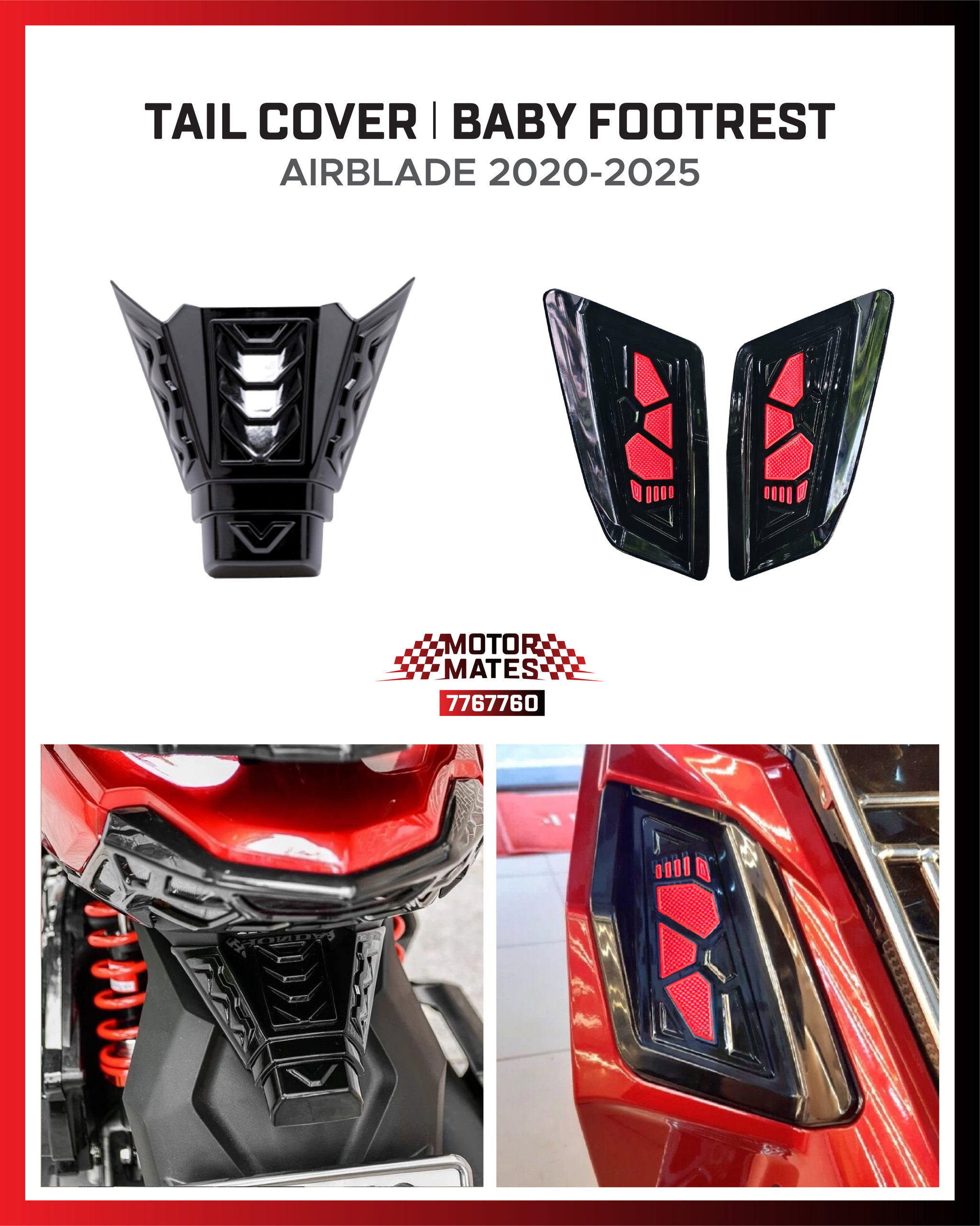 Tail Cover l Baby Footrest (Airblade 2020-2025)_0