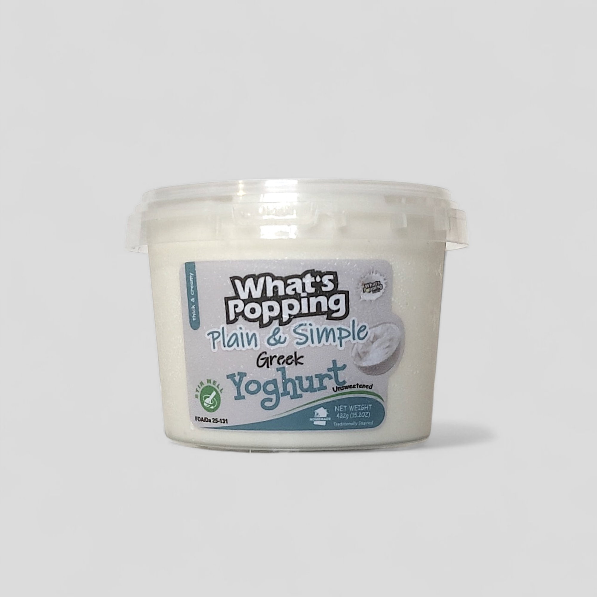 500ml Plain & Simple Greek Yoghurt (Unsweetened) _0