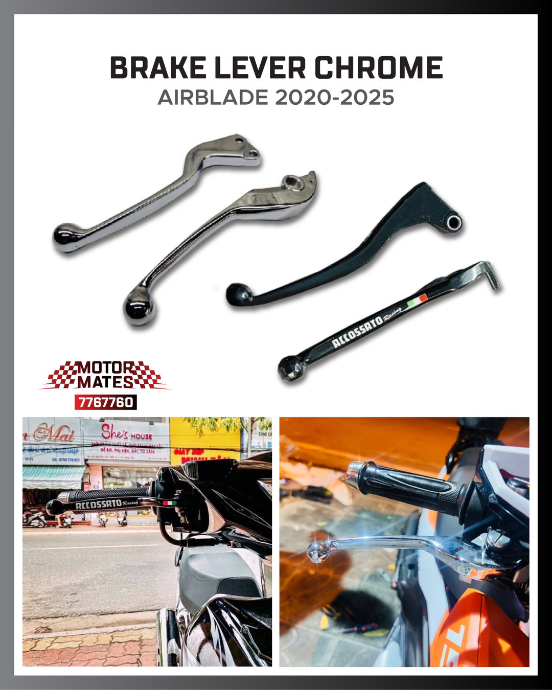 Brake Lever Chrome (Airblade 2020-2025)