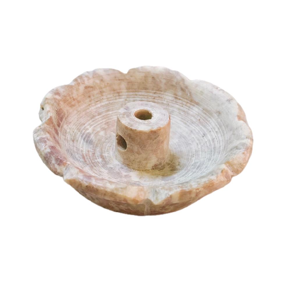 GMS Premium India Stone Small Lotus Lamp / Batu Marble Tamarai Vilaku_0