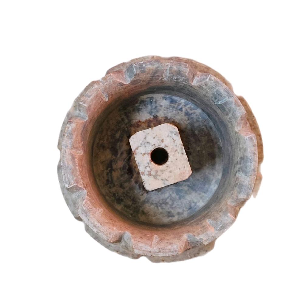 GMS Premium India Stone Lotus Lamp / Batu Marble Tamarai Vilaku_2