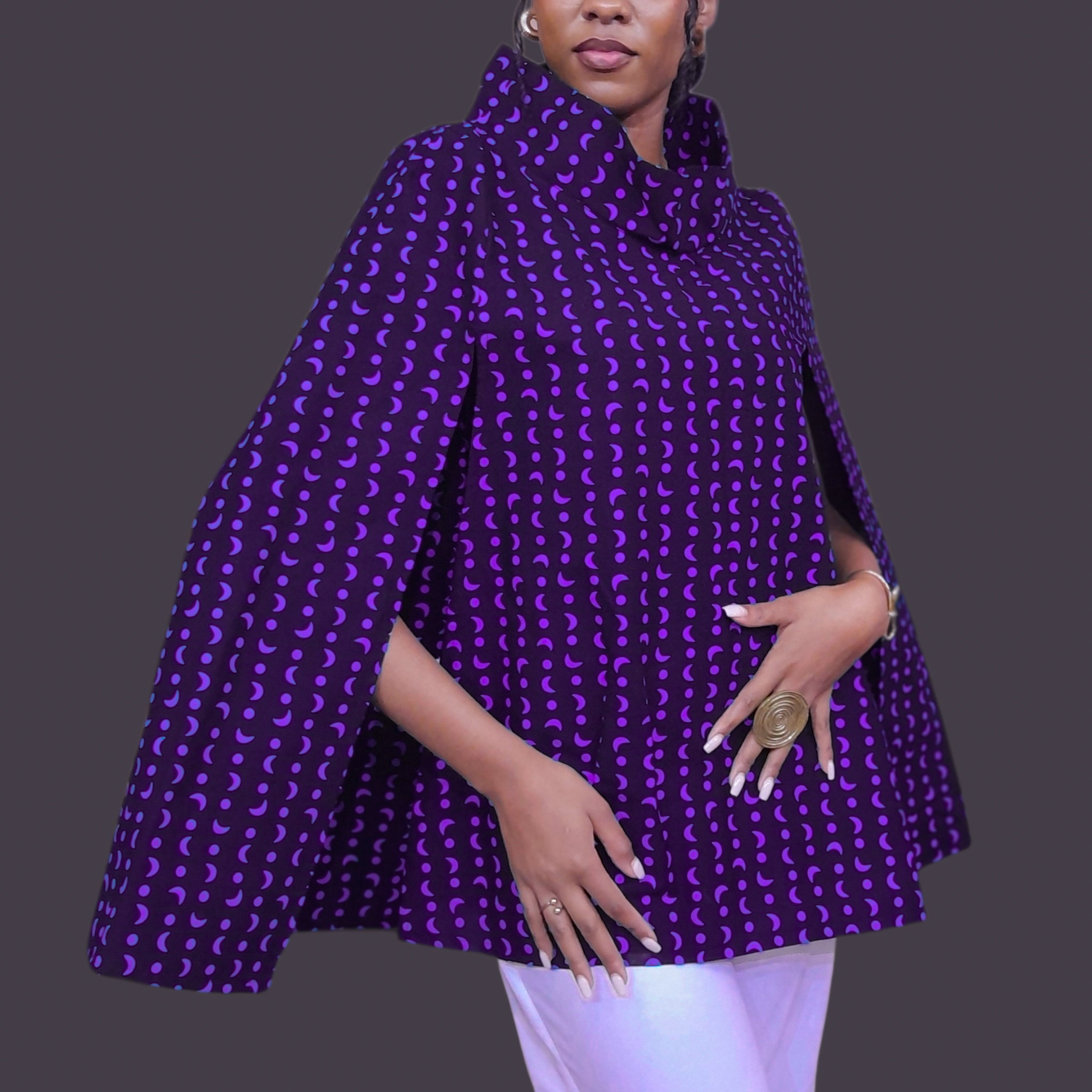 Mwanzo Cape (Lite)  - Purple / Black_0