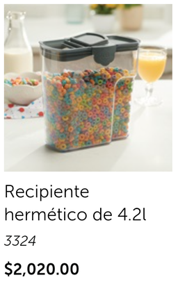 Recipiente hermético de 4.2 l