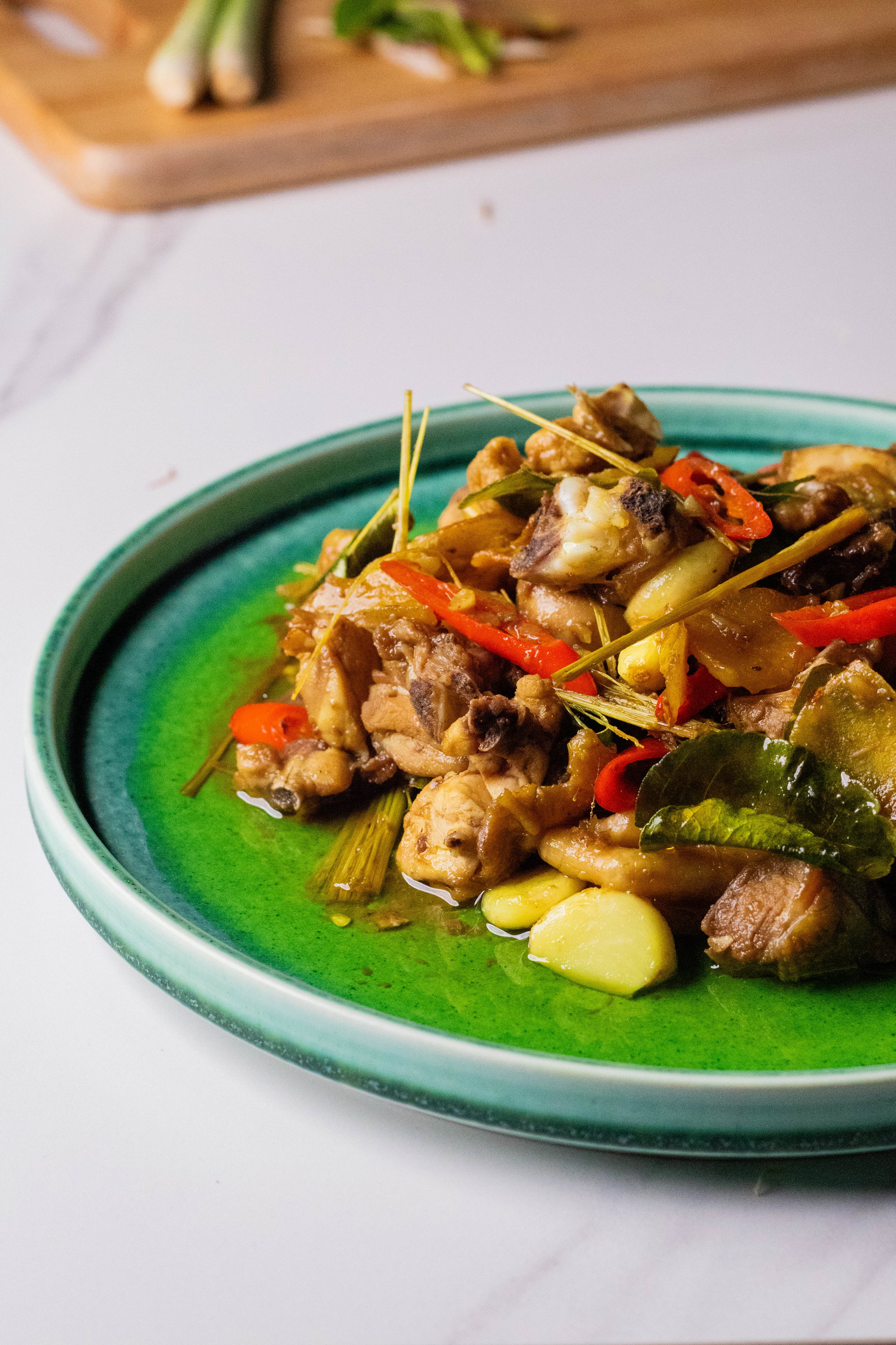 មាន់​​ឆា​​គ្រឿង​បួន​​រស​ជាតិ​ ​(ហឹរ​ប្រៃ​ជូរ​ផ្អែម)_2