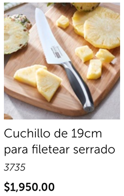 Cuchillo de 19 cm para filetear cerrado 