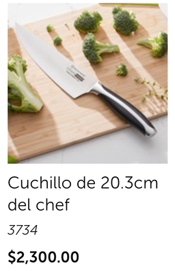 Cuchillo de 20.3cm del chef