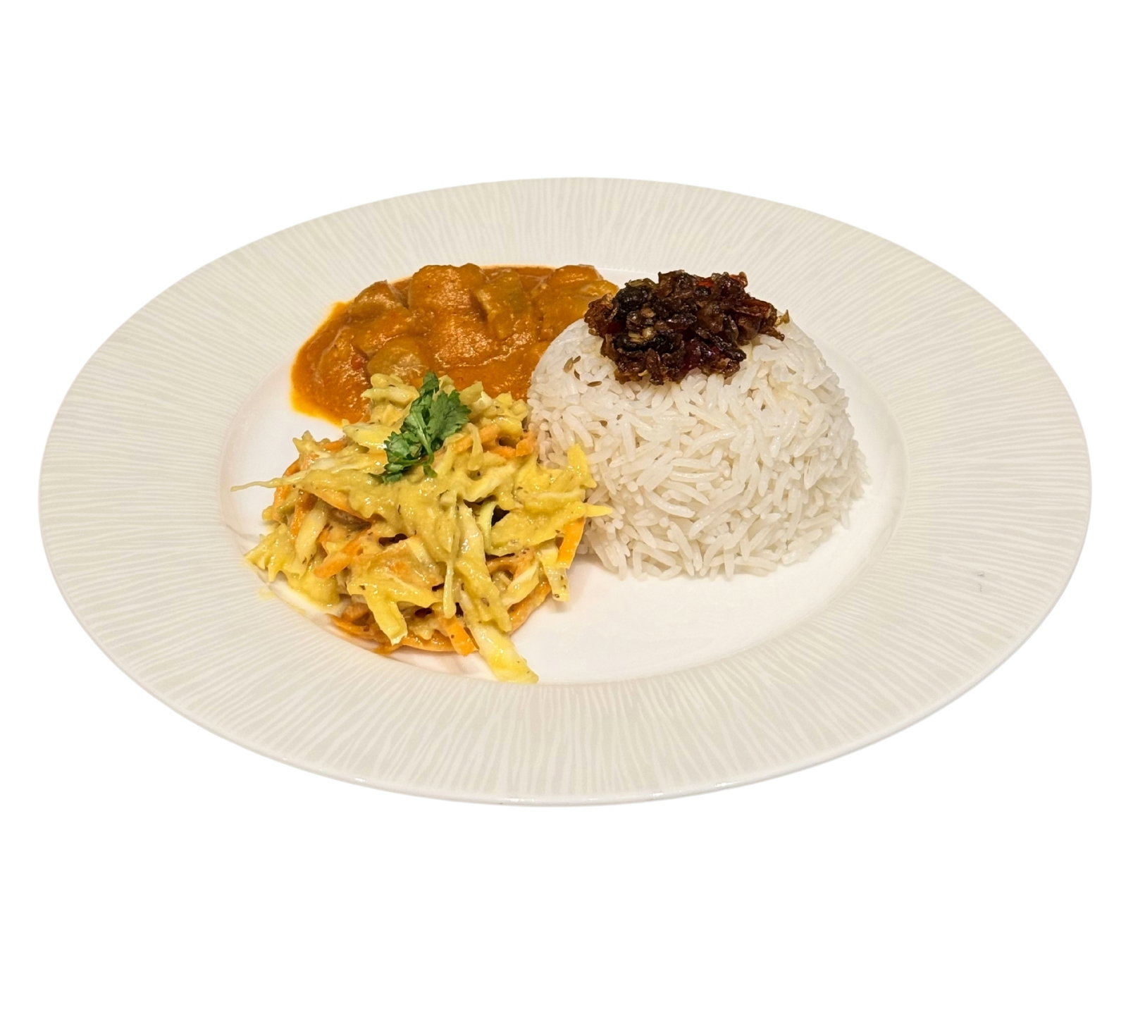 Jeera rice with Yam Cashew Makhani & Salad_0