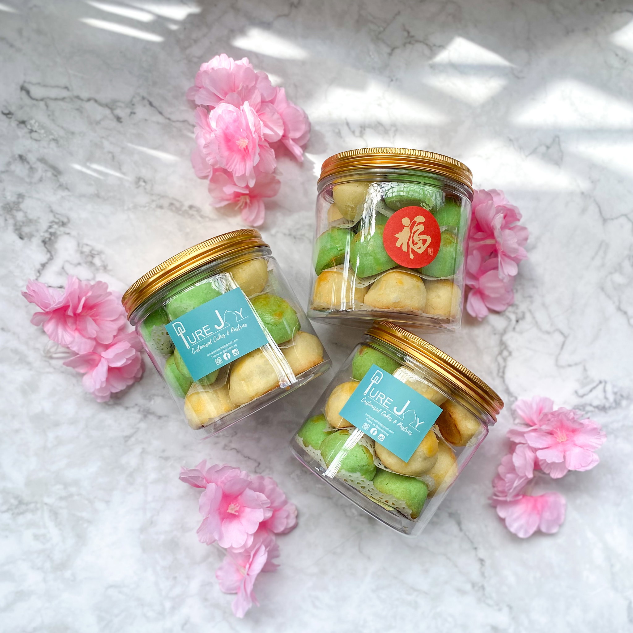 Traditional & Pandan Pineapple Tarts (Mix 17pcs)_0