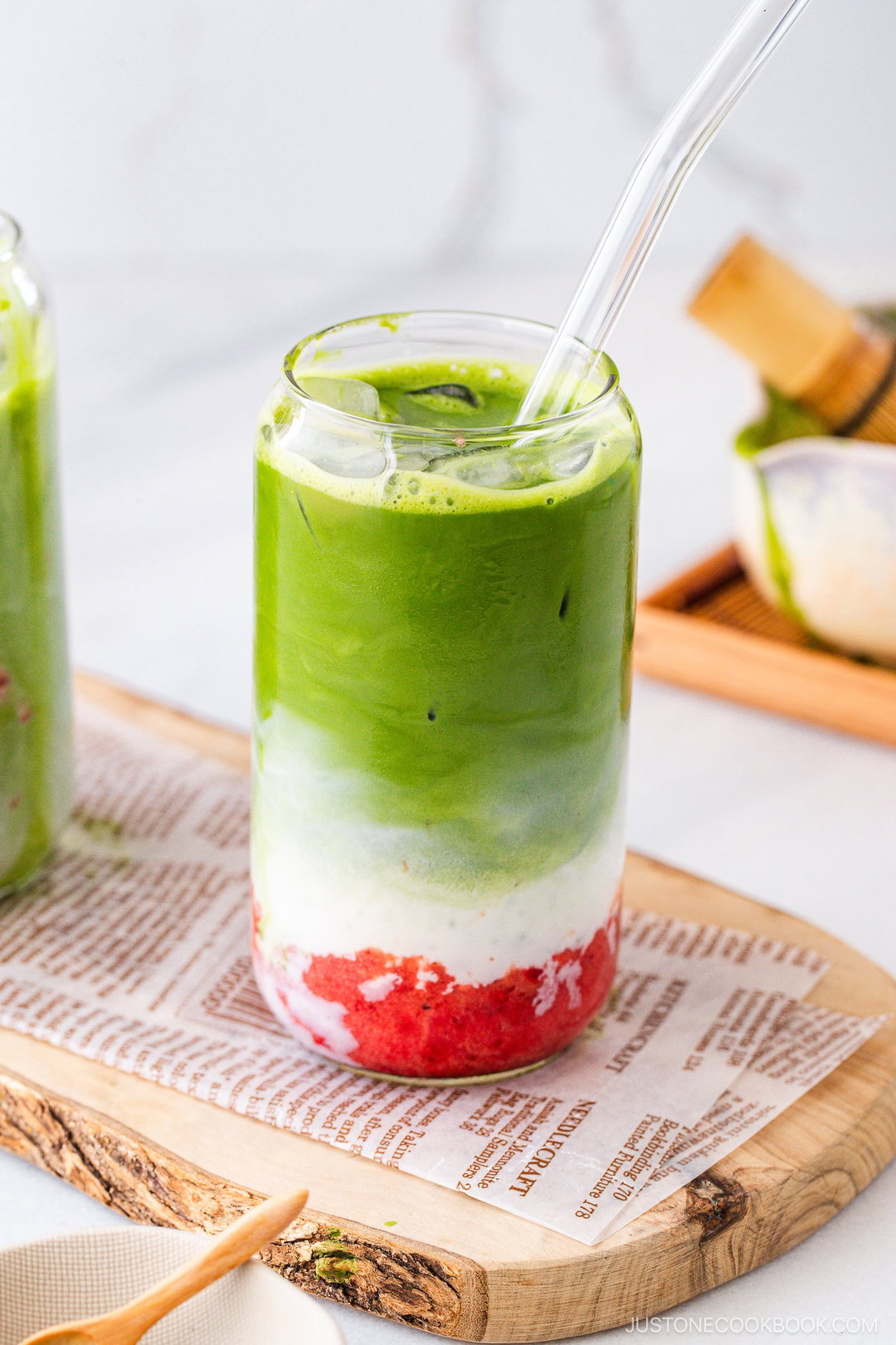 Matcha Strawberry Latte