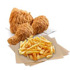 Three Piece Fry Chicken and Chips