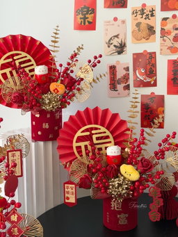 ( CNY03 ) CNY M Size Flower Basket ｜中福桶 