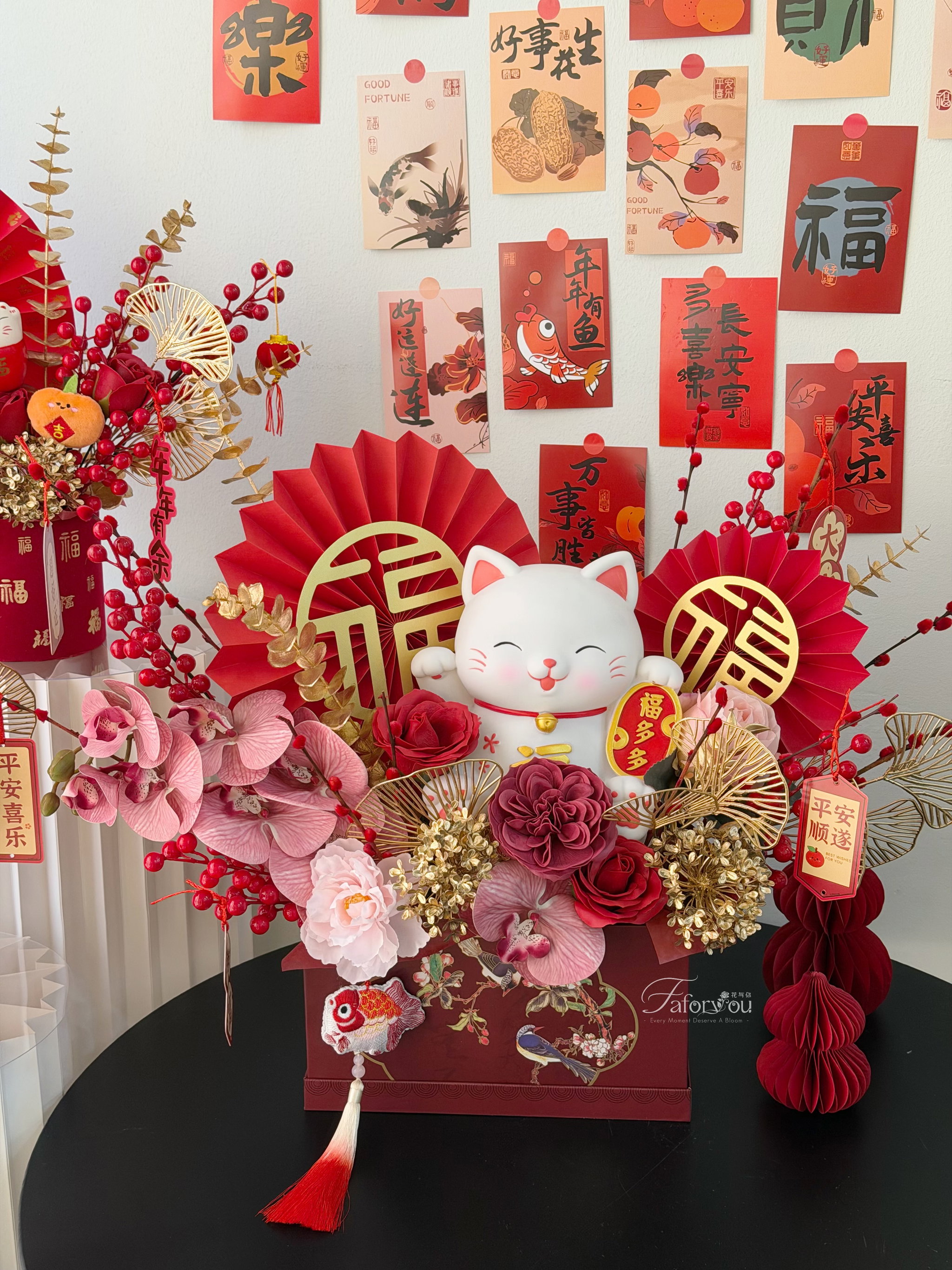 ( CNY05 ) CNY Lucky Cat Flower Basket ｜招财猫花桶_1