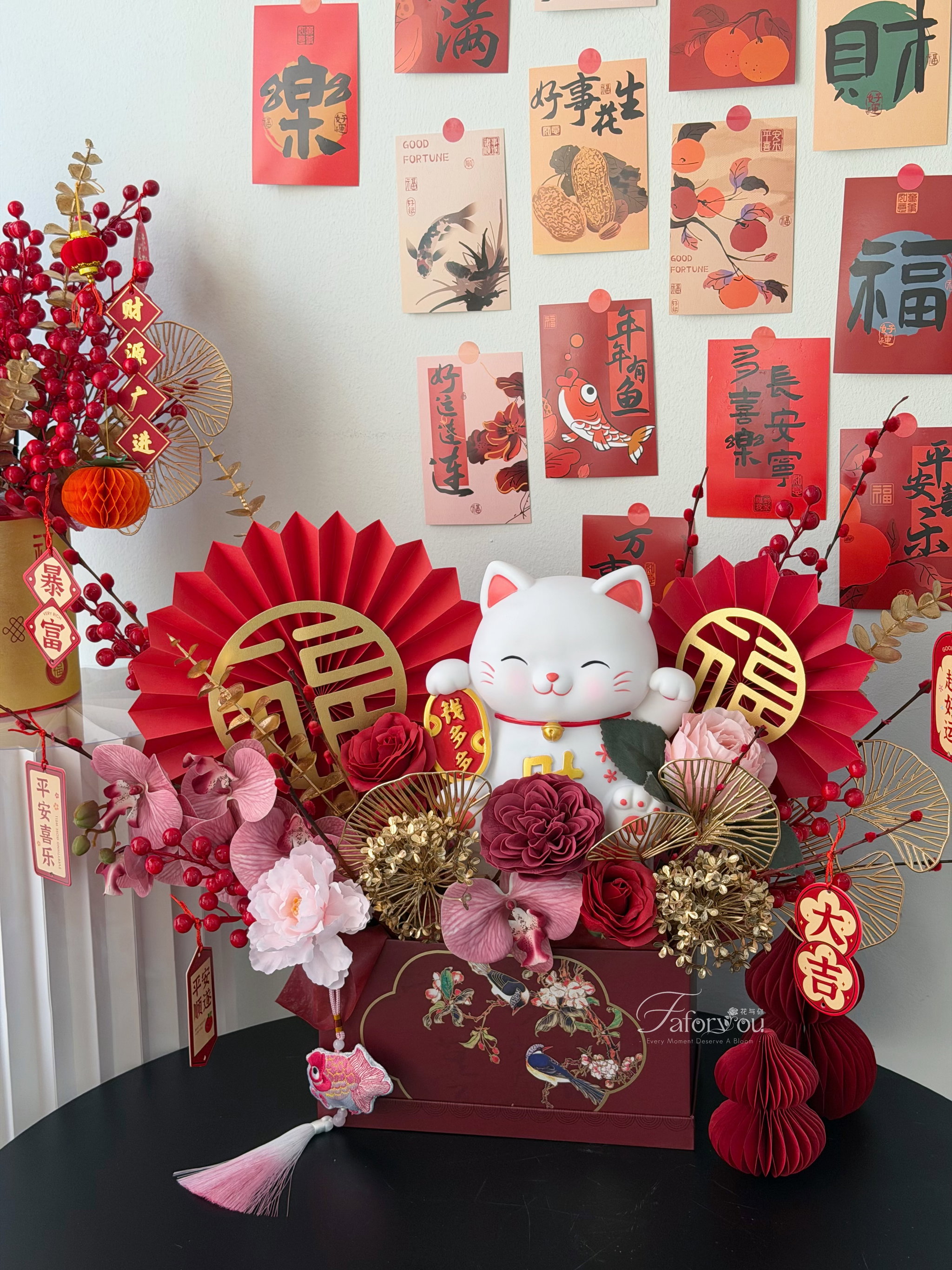 ( CNY05 ) CNY Lucky Cat Flower Basket ｜招财猫花桶_2