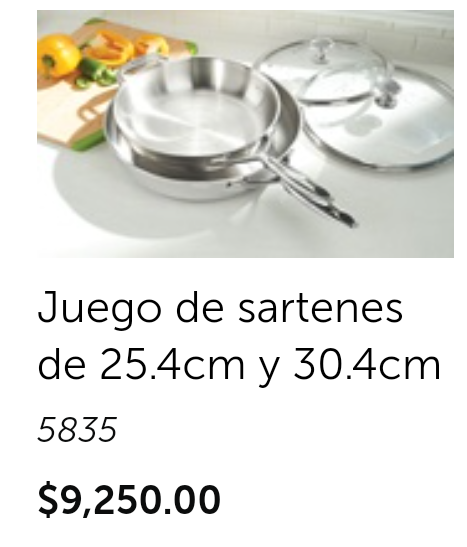 Juego de sartenes de 25.4cm y 30.4cm
