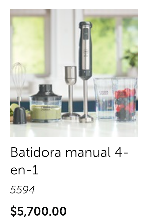 Batidora manual 4 en 1 vida sana