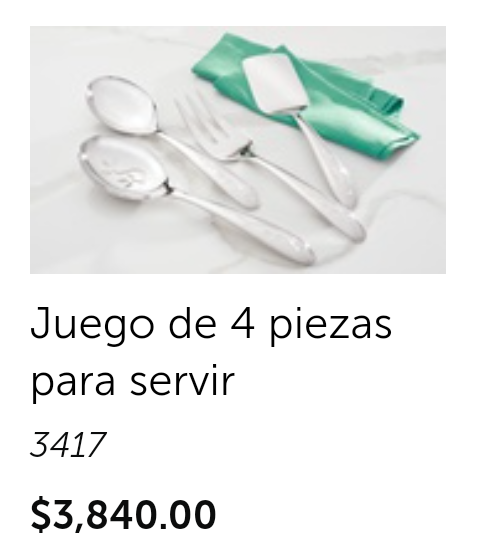 Juego de 4 piezas para servir