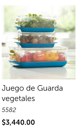 Juego de guarda vegetales 