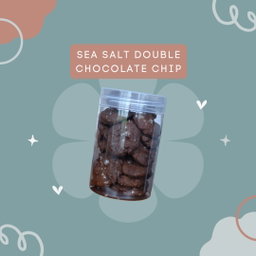 Sea Salt Double Chocolate Chip Cookies