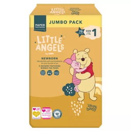 Little Angels Jumbo Pack Size 1 – 70 Nappies