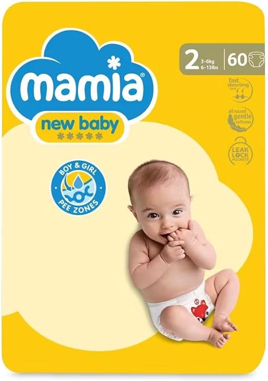 Mamia Baby Nappies Size 2 – 60 Nappies_0