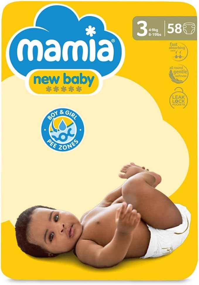 Mamia Baby Nappies Size 3 – 58 Nappies_0