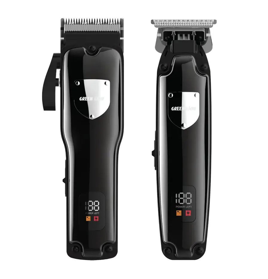 Green Lion Pro Trim Duo Hair Clipper - Black