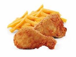Two Fry Chicken and Chips