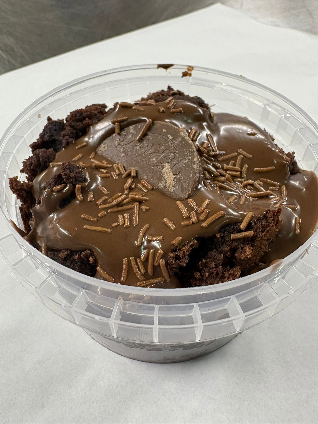 Chocolate Orange Brownie Pot