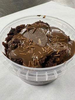 Chocolate Orange Brownie Pot
