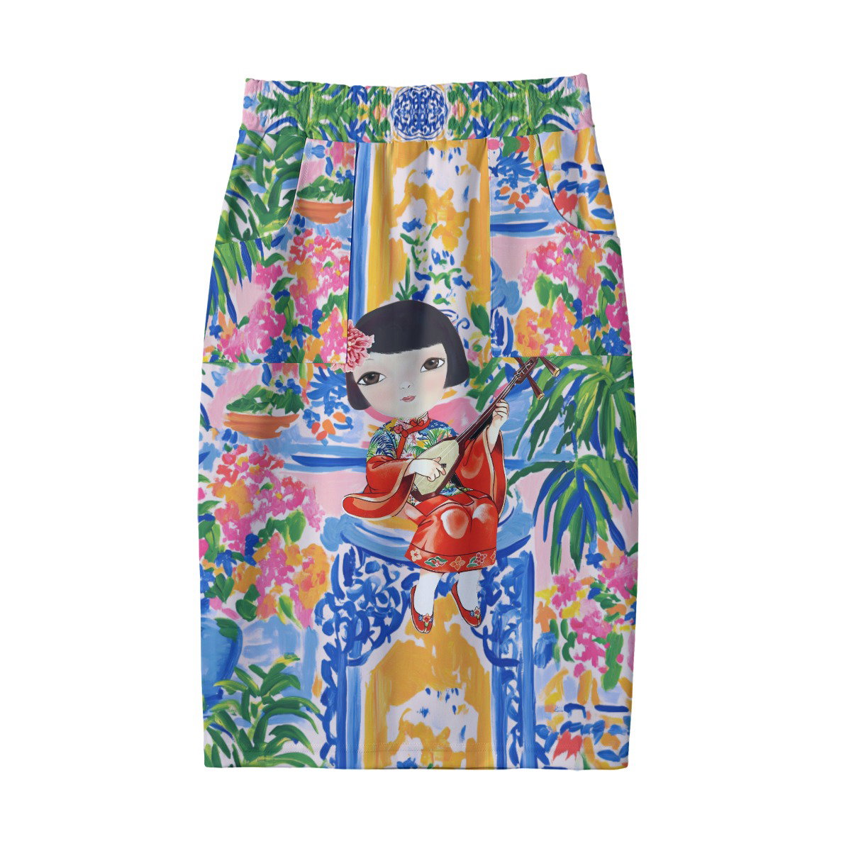 [Pre-Order] Oriental Lulu in Patio — Hip Wrap Skirt _1