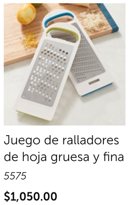 Juego de ralladores de hoja gruesa y fina